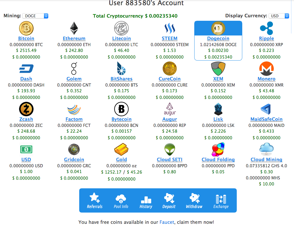 robot coin cloud mining